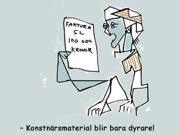 konstnärsmaterial blir bara dyrare
